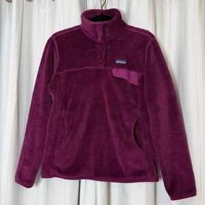 Patagonia Re-Tool Snap-T Fleece Pullover Purple Womens Medium
